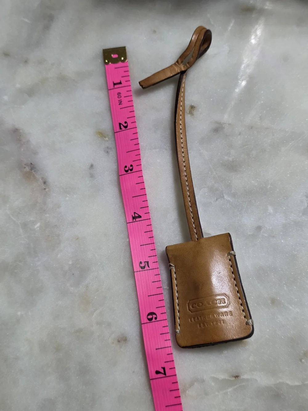 Coach Vachetta Leather Luggage Tag